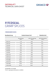 GREMCO Fitco®seal crimp connector data sheet