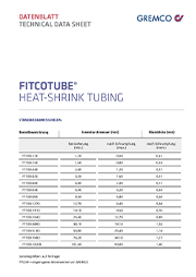 GREMCO Fitcotube® shrink tubes