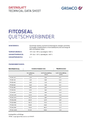 GREMCO Fitco®seal Quetschverbinder Datenblatt